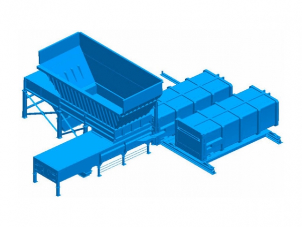 分體式水平壓縮垃圾站（二次輔推預(yù)壓）