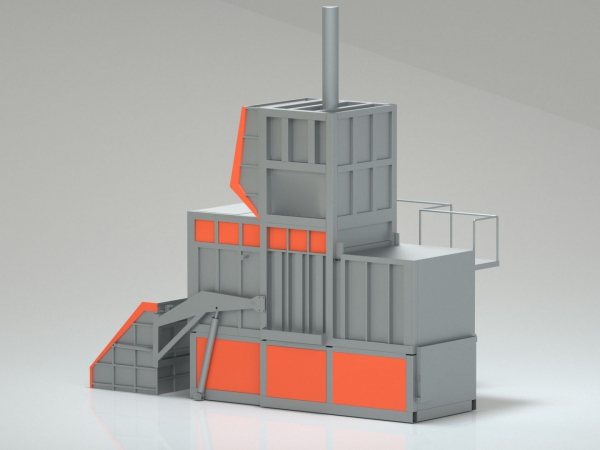 地面側裝垂直壓縮垃圾站 地面側裝垂直壓縮垃圾站